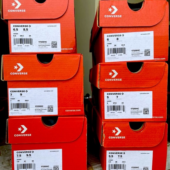 NEW Converse Chuck 70 Women's Low Top Lace Mules Flats, Black, US: 7 and 8 - Picture 8 of 8